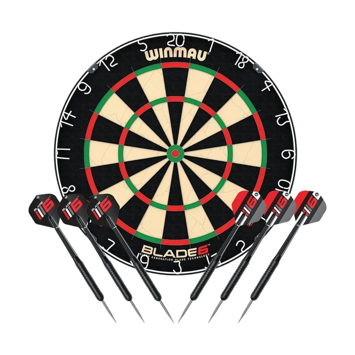 Winmau Blade 6 Professional Dartboard Surround and Darts Set