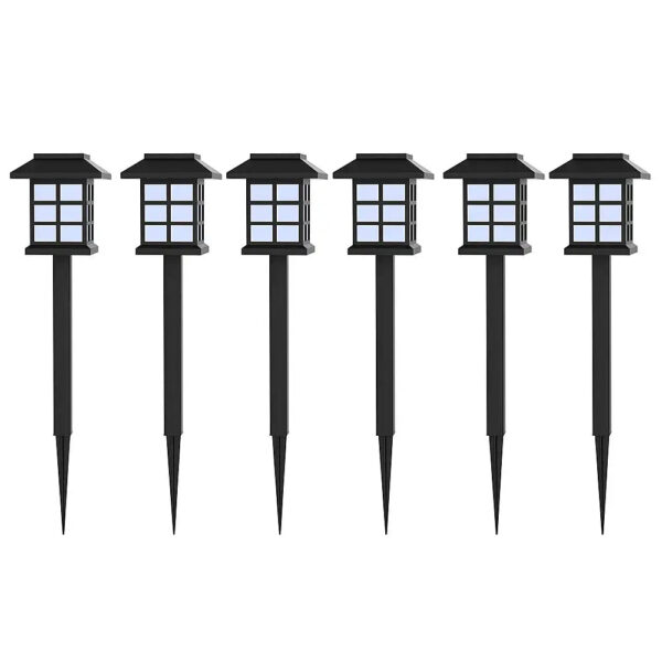 Pure Garden 26” Hanging Solar Coach Lights-2 Piece - Black