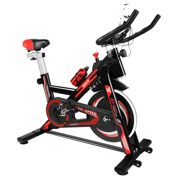 Exercise Bike Indoor Stationary Cycling Bike with LCD Display – 8kg Flywheel (Without Mat)