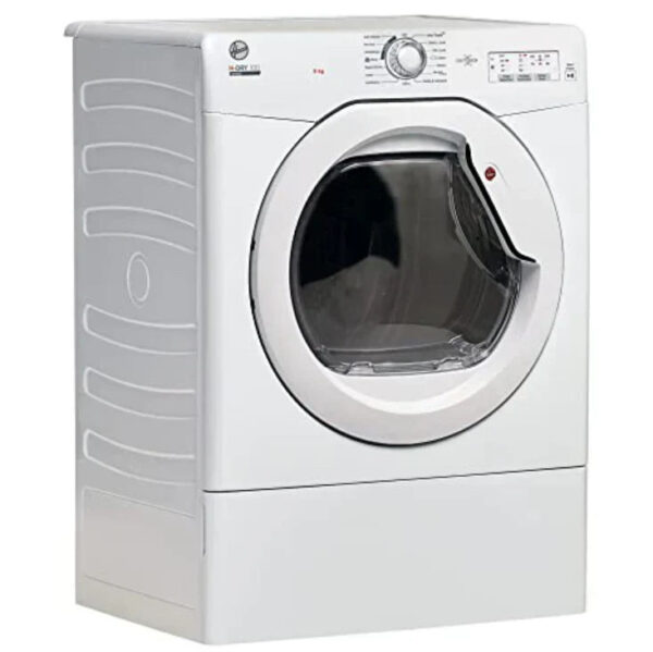 Hoover HLEV8LG 8kg Vented Tumble Dryer, White, LED Display,  Sensor Drying