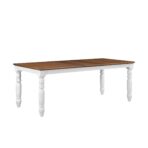 Harper Extendable Wood Dining Table, White