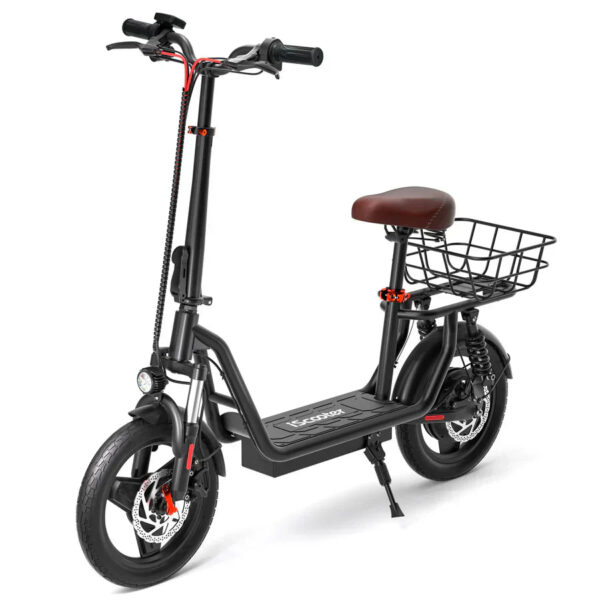 iScooter i12 Electric Scooter with Seat & Rear Basket (New)