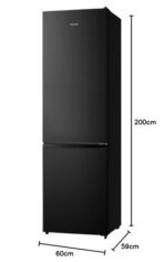 Hisense 336 Litre 70/30 Freestanding Fridge Freezer - Black (RB435N4BFE) (New)