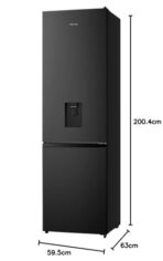 Hisense 336 Litre 60/40 Freestanding Fridge Freezer - Black (New)