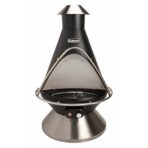 Cuisinart COH-600 Propane Chimenea Fire Pit, Patio Heater, Safety Switch, Lava Rocks (New)