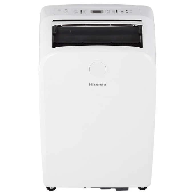 Hisense 8000-BTU Portable Air Conditioner, WiFi, Double Hose, Reconditioned (New)