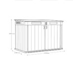 Keter Grande Store Shed: Double Doors, Wood Look, Weather-Resistant, Secure (New)