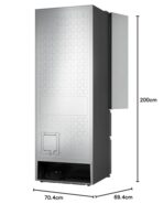 Hisense RF632N4BCE American Door Fridge Freezer, 485L, No Frost, Silver (New)