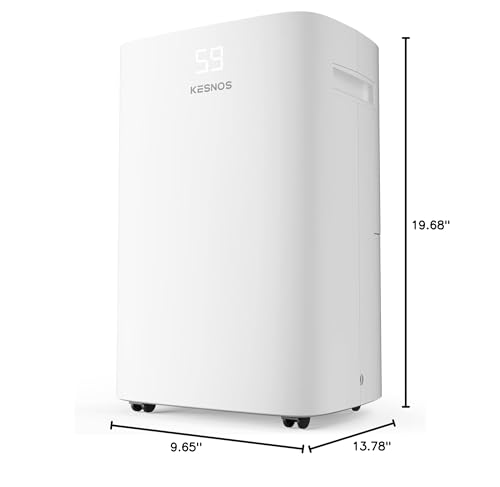 Kesnos 5500 Sq. Ft Dehumidifier: Intelligent Control, 1.32 Gallon Tank, Drain Hose (New)