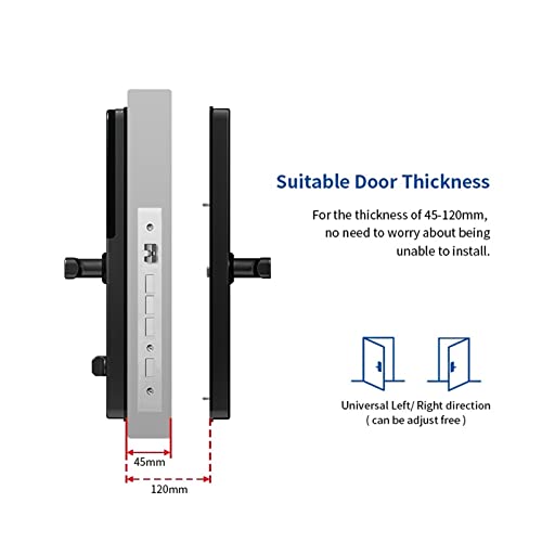 diacyxwf Smart Digital Biometric Fingerprint Door Lock, WiFi (New)