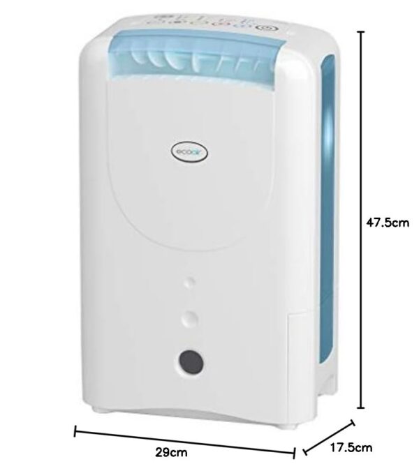 EcoAir DD1 Classic MK6 Desiccant Dehumidifier: 7.5L/Day, Quiet, Timer (New)