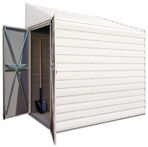 Arrow Yardsaver Compact Galvanized Steel Storage Shed with Pent Roof, 4' x 10' (New)