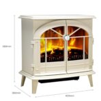 Dimplex Fullerton Optiflame Electric Stove, Light Grey, 2kW (New)