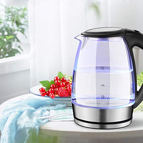 1.7L Electric Kettle: BPA-Free, Glass Boiler, Auto Shut-Off, LED Light (New)