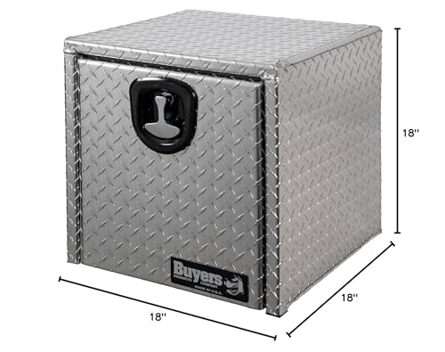 Buyers Products 1705101 Aluminum Underbody Truck Tool Box, 18"x18"x18", USA-made (New)