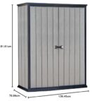 Keter 228430 High-Store Vertical Storage Shed (New)