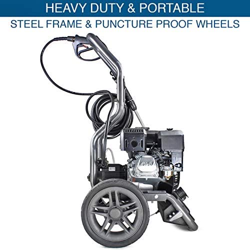 Hyundai 2800psi Petrol Pressure Washer, 212cc, 4 Nozzles, 3-Year Warranty (New)