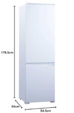 Cookology CBIFF70302 70/30 Built-in Fridge Freezer, Frost Free, White (New)