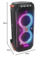 JBL PartyBox 710: Portable Speaker, Built-in Lights, IPX4, Deep Bass, Wheels. (New)