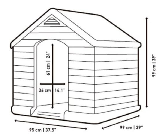 Curver Sandy Pet House Outdoor Sand (New)