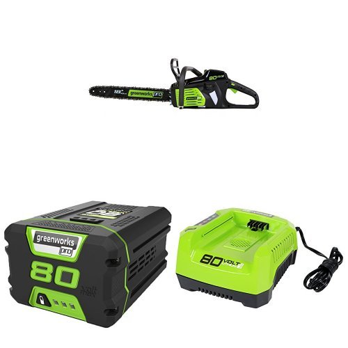 GreenWorks Pro 80V 18" Chainsaw w/ (2) 4Ah Batteries & Charger (New)