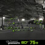 Greenworks 80V 18" Brushless Cordless Chainsaw, 2.0Ah Battery, Rapid Charger. (New)