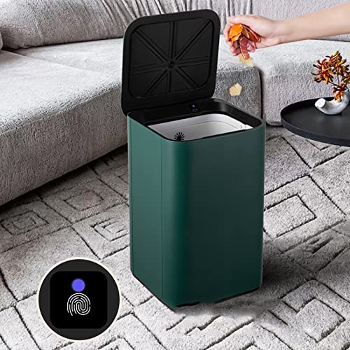 GBEVAUEIO 12L Recycling Bin, Intelligent Sensor, Large Capacity, Cover. (New)