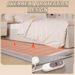 Electric Heated Floor Mat: Adjustable Temp, Waterproof Space Heater (New)