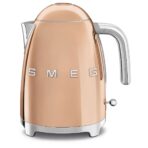 50’s Style Jug Kettle, Soft Opening, 360 Swivel Base, Anti-Slip Feet, 300W, 1.7L, Rose Gold (New)