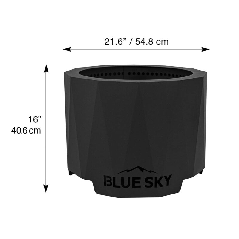 Blue Sky Peak Smokeless Fire Pit: Portable, Lift-Out Ash Catch, Black. (New)