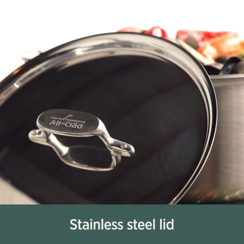 All-Clad D5 12" Fry Pan, 5-Ply Brushed Stainless Steel (New)