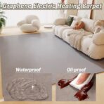 Electric Heated Floor Mat: Adjustable Temp, Waterproof Space Heater (New)