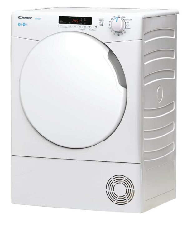 Candy CSEC8DF80 8kg Condenser Tumble Dryer, Sensor Dry, 14 Programs, White (New)