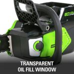 Greenworks 80V 16" Brushless Cordless Chainsaw, 2.0Ah Battery, Charger. (New)