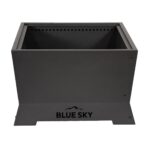 Blue Sky Outdoor Living Square Mammoth Smokeless Patio Fire Pit, Lift-Out Ash Catch, Black (New)