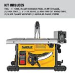 DEWALT Table Saw for Jobsites, 8-1/4 Inch, 15 Amp (DWE7485) (New)