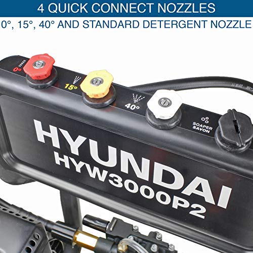 Hyundai 2800psi Petrol Pressure Washer, 212cc, 4 Nozzles, 3-Year Warranty (New)