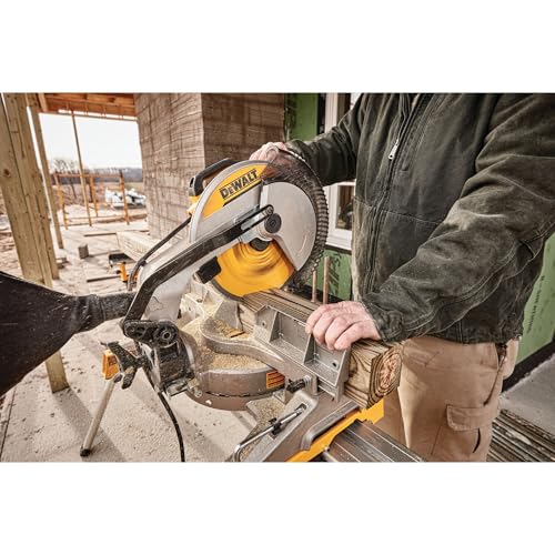 DEWALT 12-Inch Miter Saw, 15-Amp, Single Bevel, Compound (DWS715) (New)