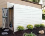 Arrow Yardsaver Compact Galvanized Steel Storage Shed with Pent Roof, 4' x 10' (New)