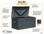 Arrow 4' x 2' Spacemaker 134 Gallon Steel Storage Deck Box (New)