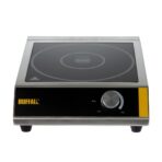 Buffalo 3kW Induction Hob, 26 Power Settings, Energy-Saving, Black Ceramic Glass (New)