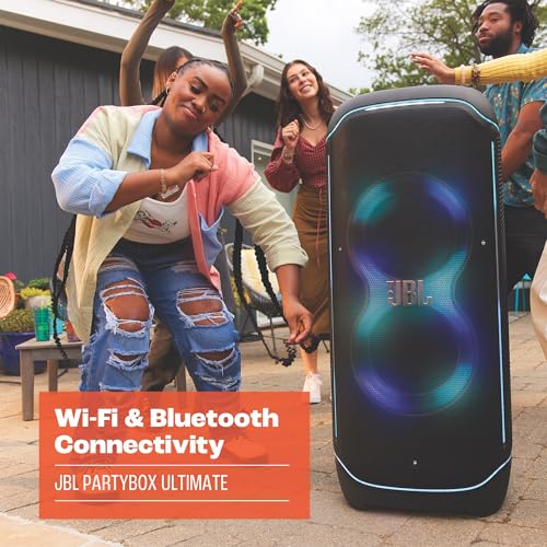 JBL PartyBox Ultimate: Portable Speaker, Wi-Fi, Bluetooth, IPX4, Light Show. (New)