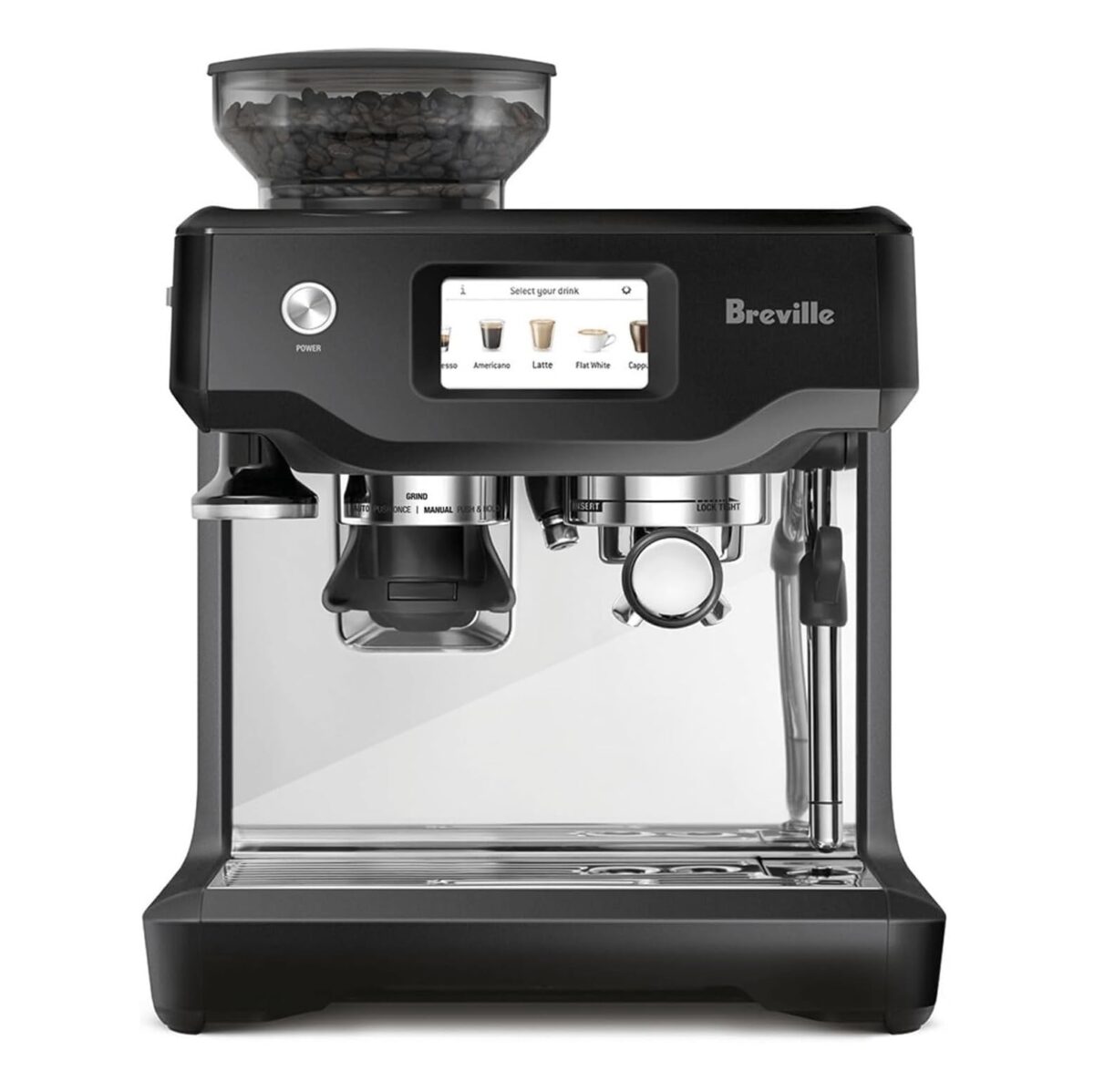 Breville Barista Touch Espresso Machine, Grinder, Auto Milk Frother, Black Truffle (New)