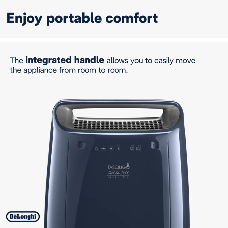 De'Longhi DEX216F Dehumidifier Navy, Plastic, 290 W (New)