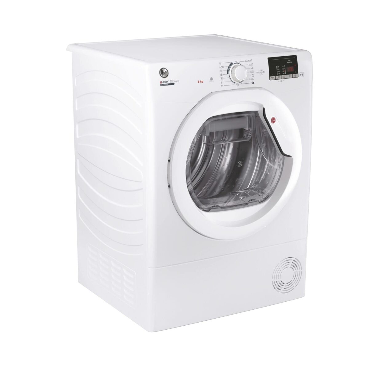 Hoover HLEC8DE H-Dry 300 8kg Condenser Tumble Dryer, Aquavision, White, Sensor dry, NFC (New)