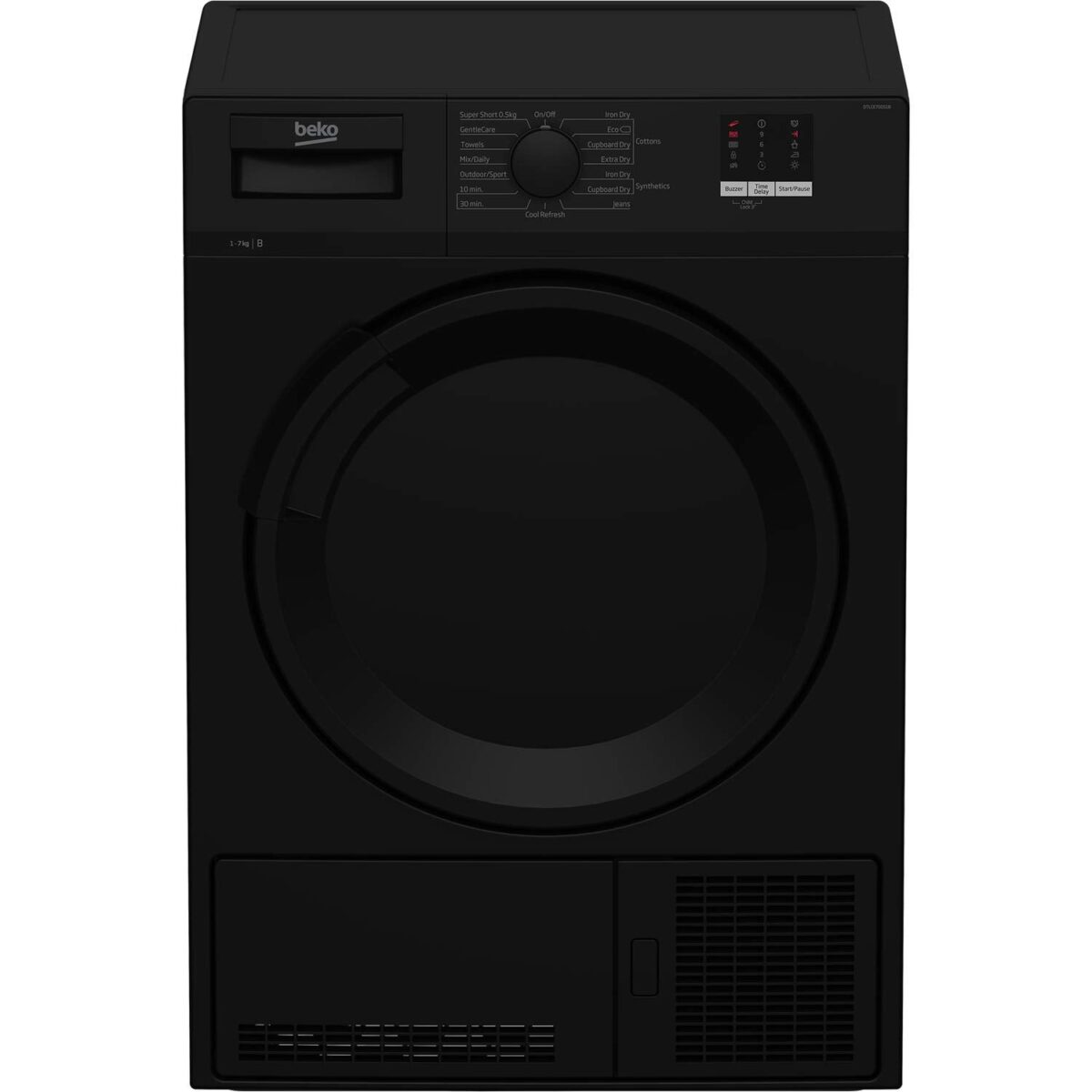 Beko 7kg Freestanding Condenser Tumble Dryer - Black (New)