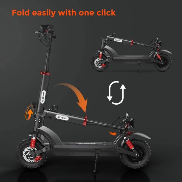 iScooter 11" iX6 Off-Road E-Scooter: 60km Range, 4 Shock Suspension, NFC (New)