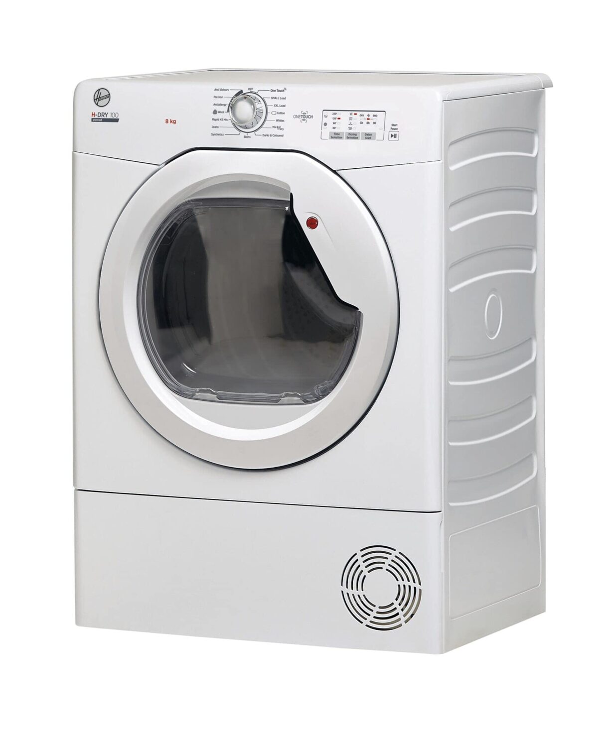 Hoover HLEV8LG 8kg Vented Tumble Dryer, White, LED Display (New)