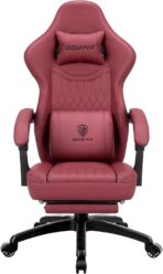 Dowinx Gaming Chair: Recliner, Massage, Footrest, Ergonomic, Grey (New)