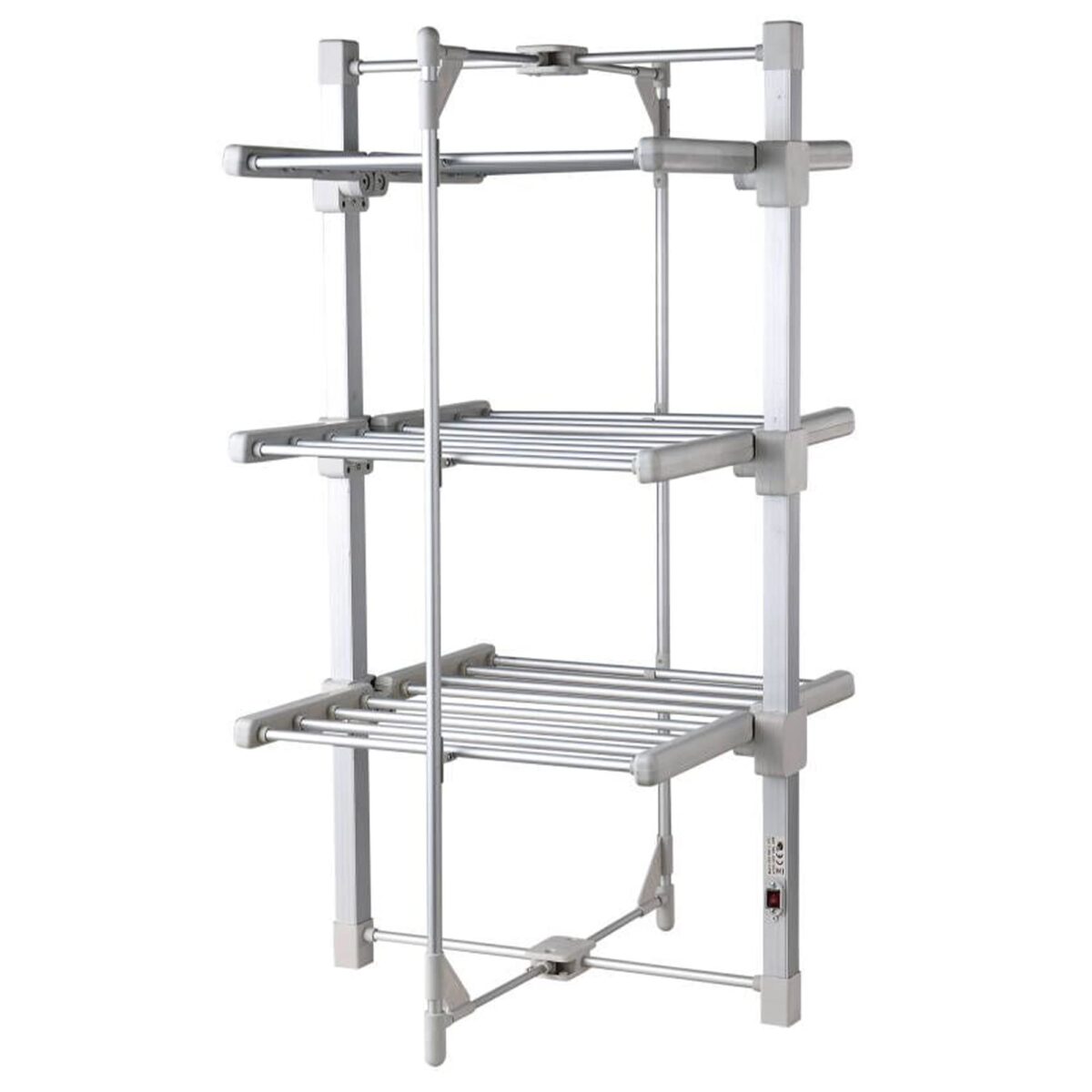 GlamHaus Electric Heated Clothes Airer, 3-Tier, Aluminium, 220W. (New)